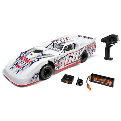 1/10 22S Dirt Late Model Ready to Run with Battery and Charger (White) (LOS-2168T1)_1