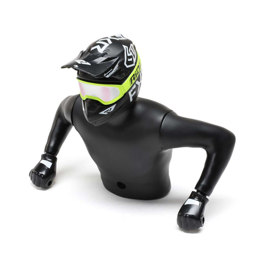 FXR Yellow Rider Figure Upper for Losi Promoto-SM and MX (LOS-2284)