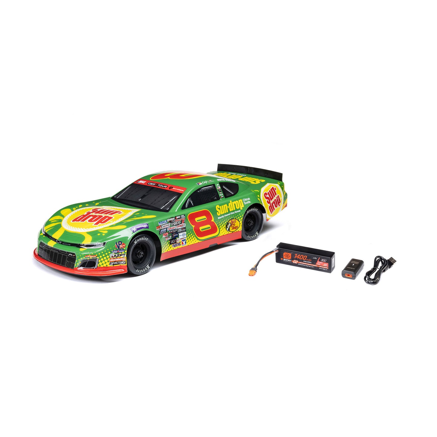 1/12 Asphalt Pro Late Model Ready to Run (Dale Earnhardt Jr. #8 Sun Drop 2025 Chevrolet Camaro ZL1) (LOS-3104T1)_1