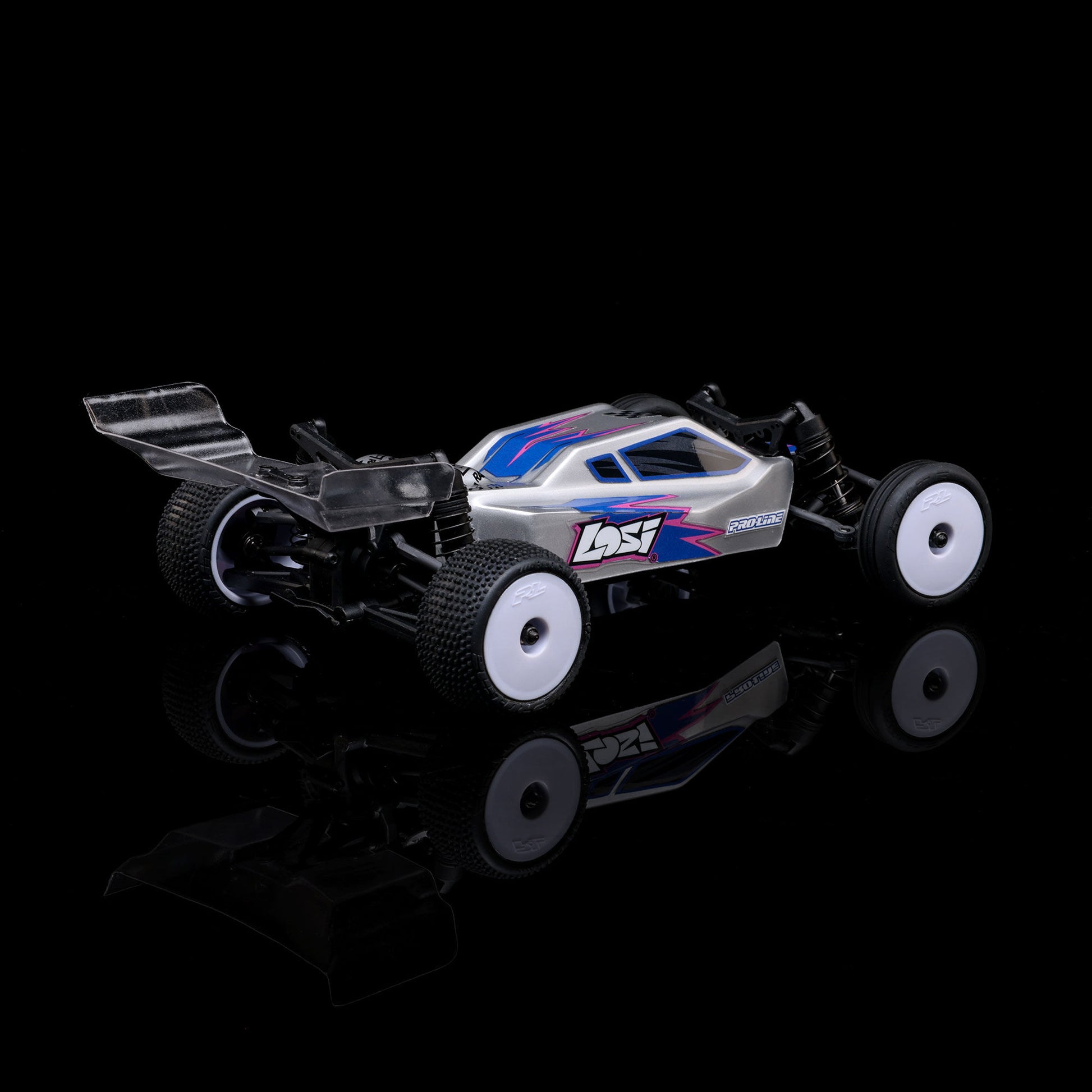 1/24 Micro-B 2WD Buggy Ready to Run (Silver) (LOS00007T2)_32