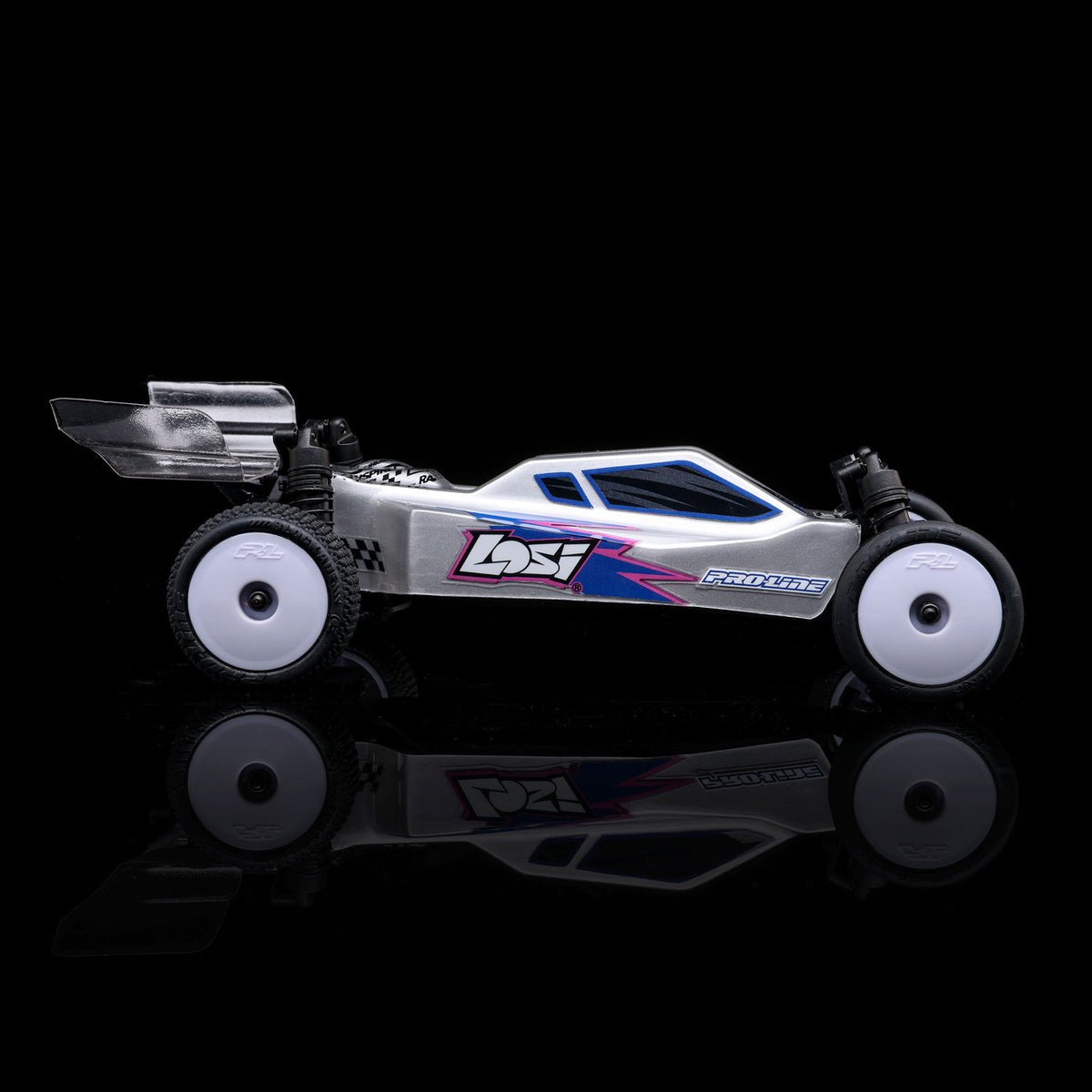 1/24 Micro-B 2WD Buggy Ready to Run (Silver) (LOS00007T2)_16