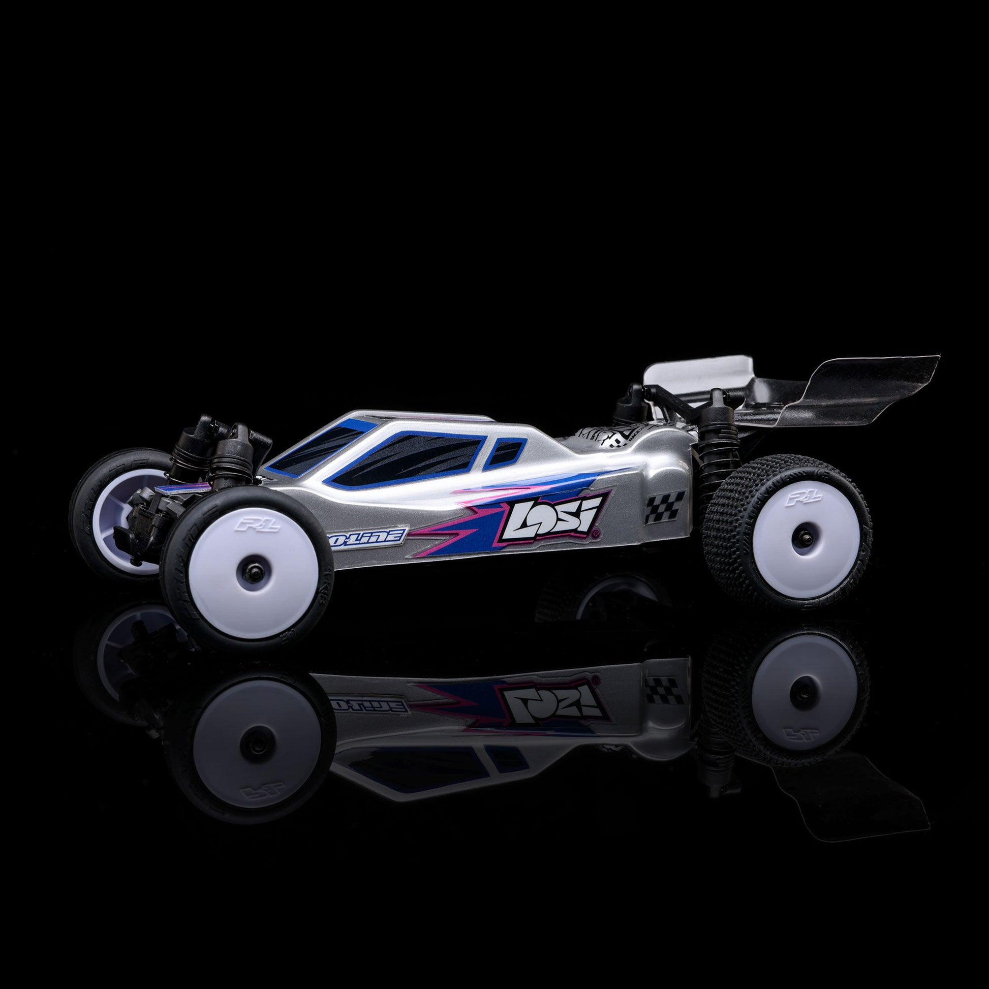1/24 Micro-B 2WD Buggy Ready to Run (Silver) (LOS00007T2)_20