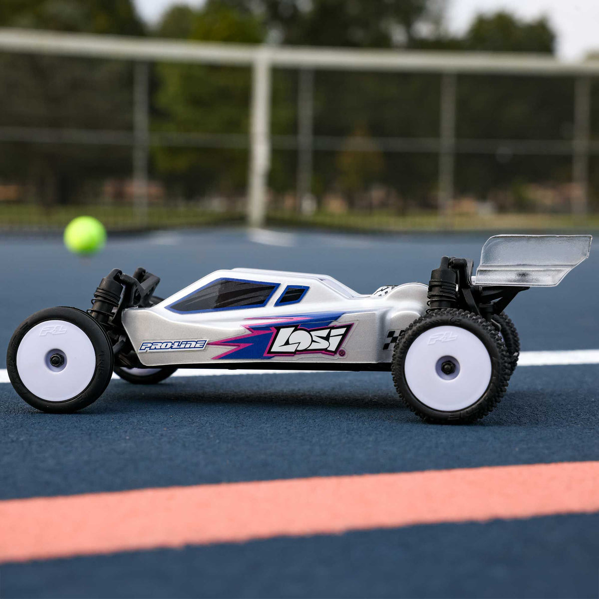 1/24 Micro-B 2WD Buggy Ready to Run (Silver) (LOS00007T2)_4