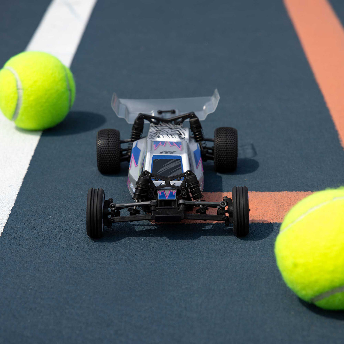 1/24 Micro-B 2WD Buggy Ready to Run (Silver) (LOS00007T2)_18
