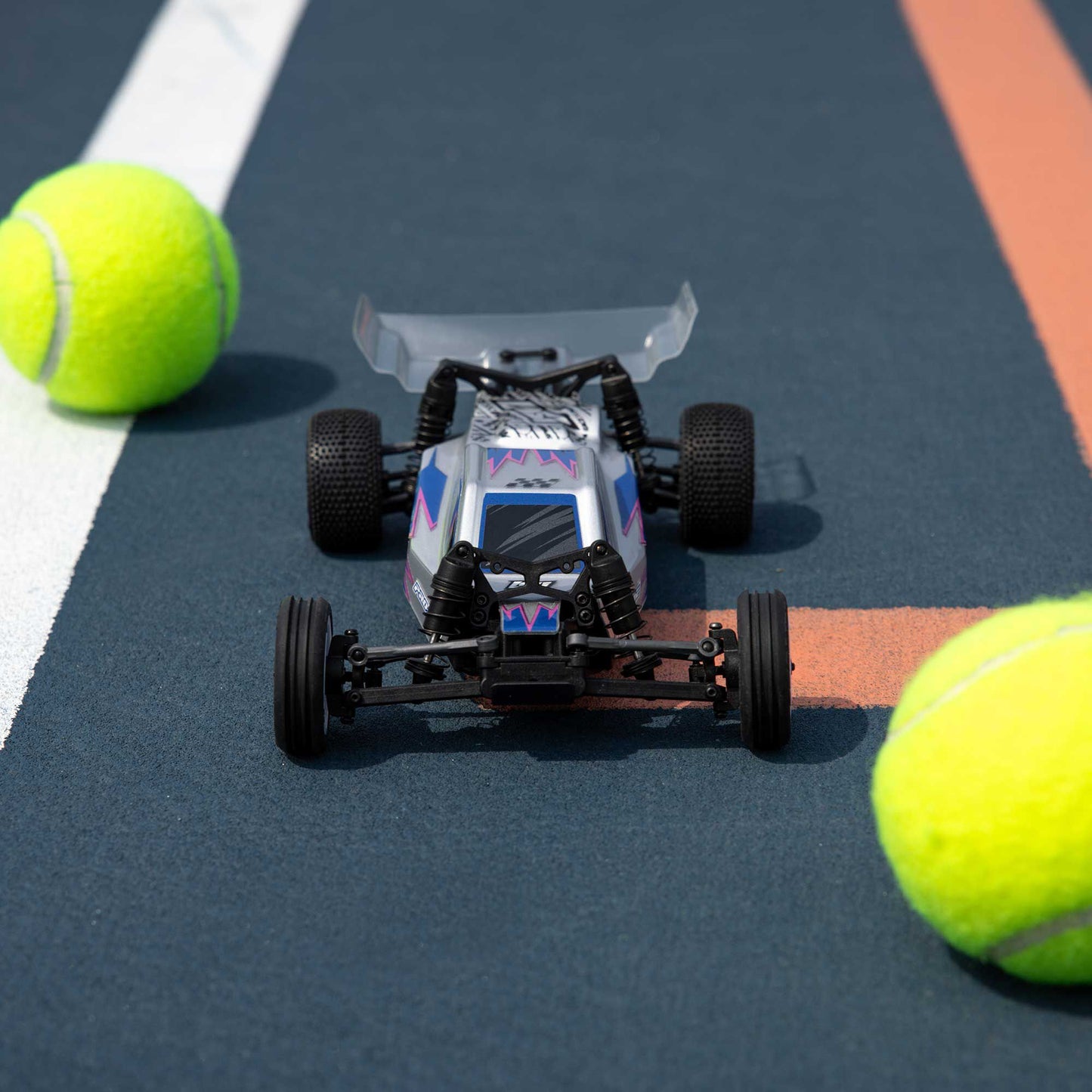 1/24 Micro-B 2WD Buggy Ready to Run (Silver) (LOS00007T2)_18