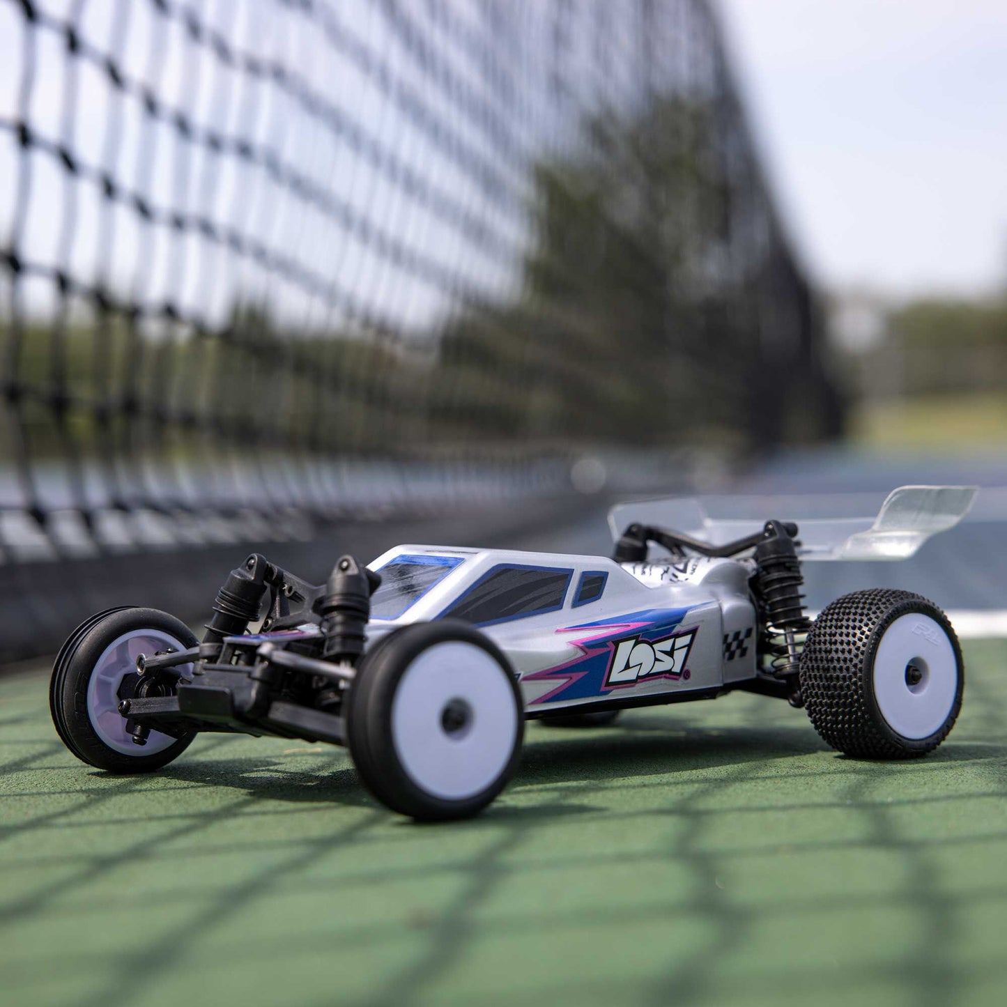 1/24 Micro-B 2WD Buggy Ready to Run (Silver) (LOS00007T2)_11