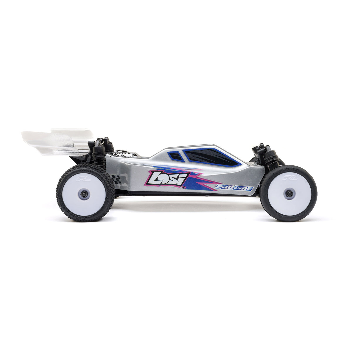 1/24 Micro-B 2WD Buggy Ready to Run (Silver) (LOS00007T2)_12