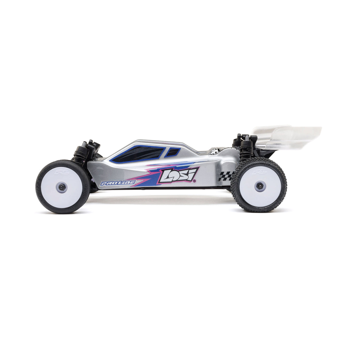 1/24 Micro-B 2WD Buggy Ready to Run (Silver) (LOS00007T2)_8