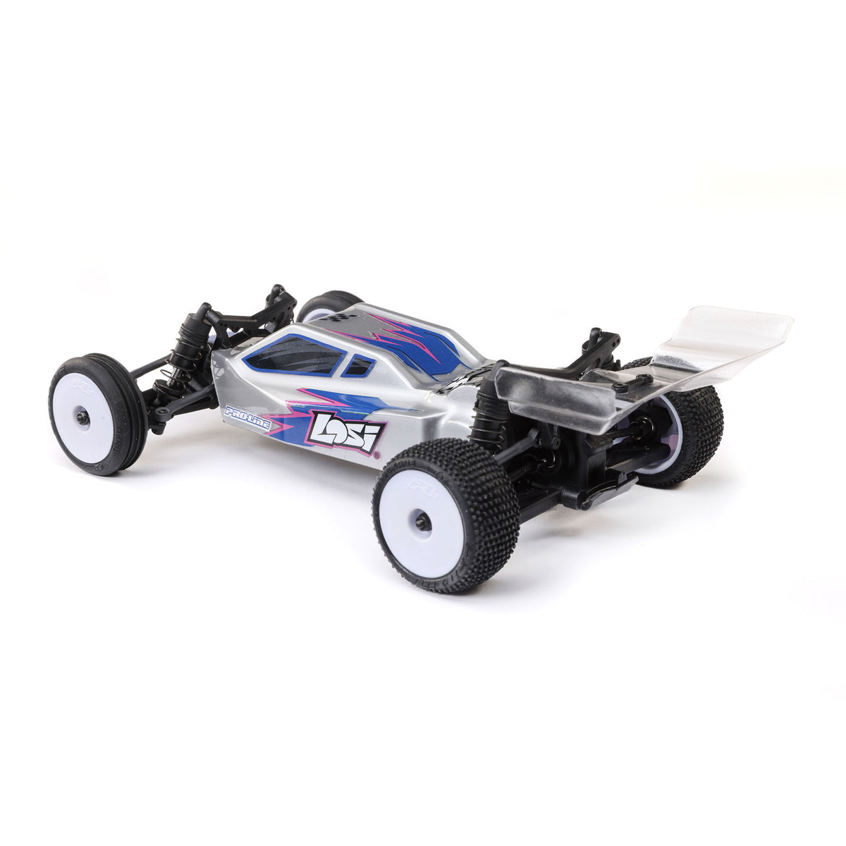 1/24 Micro-B 2WD Buggy Ready to Run (Silver) (LOS00007T2)_26