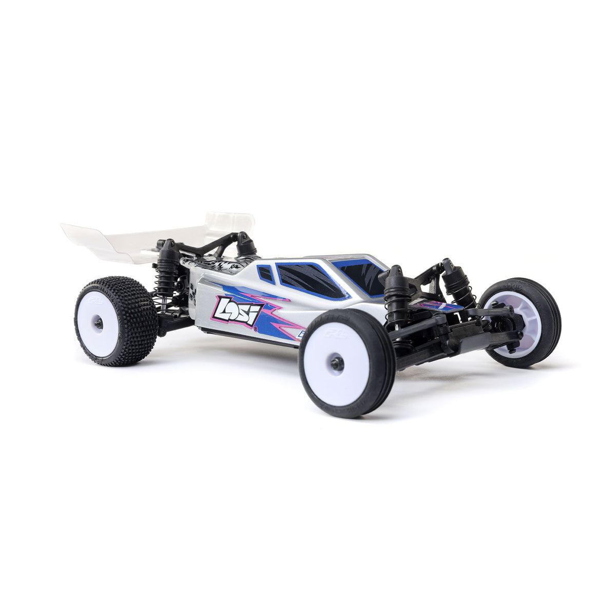 1/24 Micro-B 2WD Buggy Ready to Run (Silver) (LOS00007T2)_9