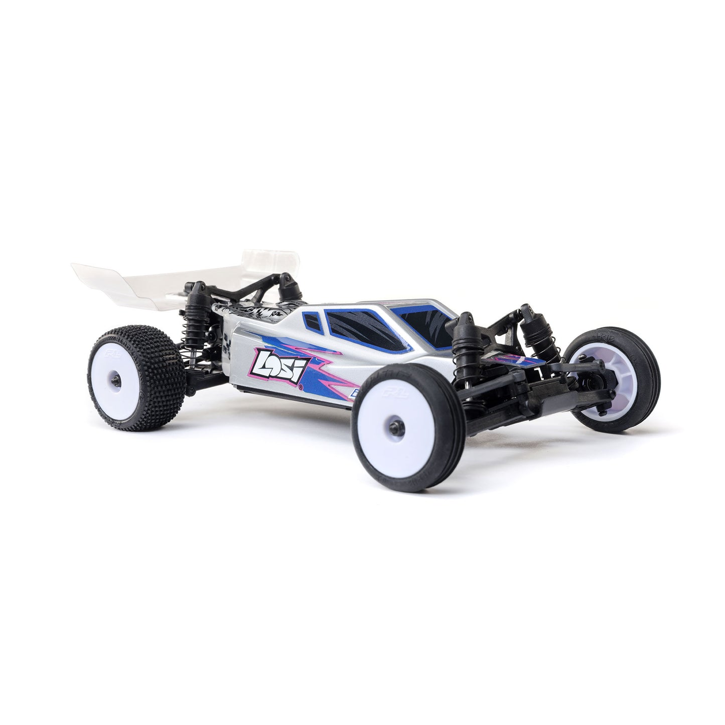 1/24 Micro-B 2WD Buggy Ready to Run (Silver) (LOS00007T2)_9