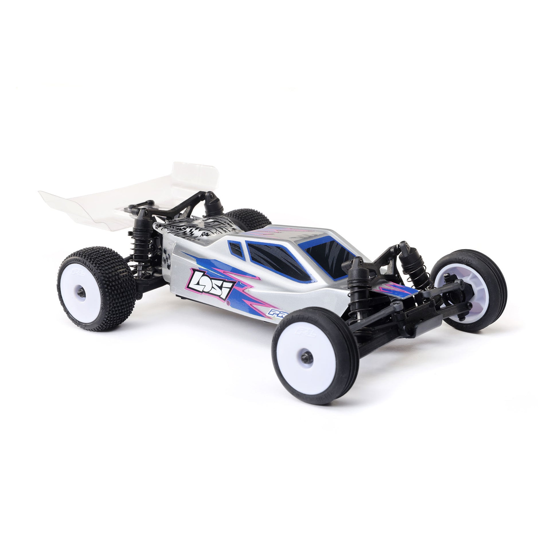 1/24 Micro-B 2WD Buggy Ready to Run (Silver) (LOS00007T2)_30