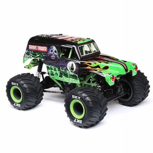 1/18 Mini-LMT Ready to Run with Battery and Charger (Grave Digger) (LOS01026T1)