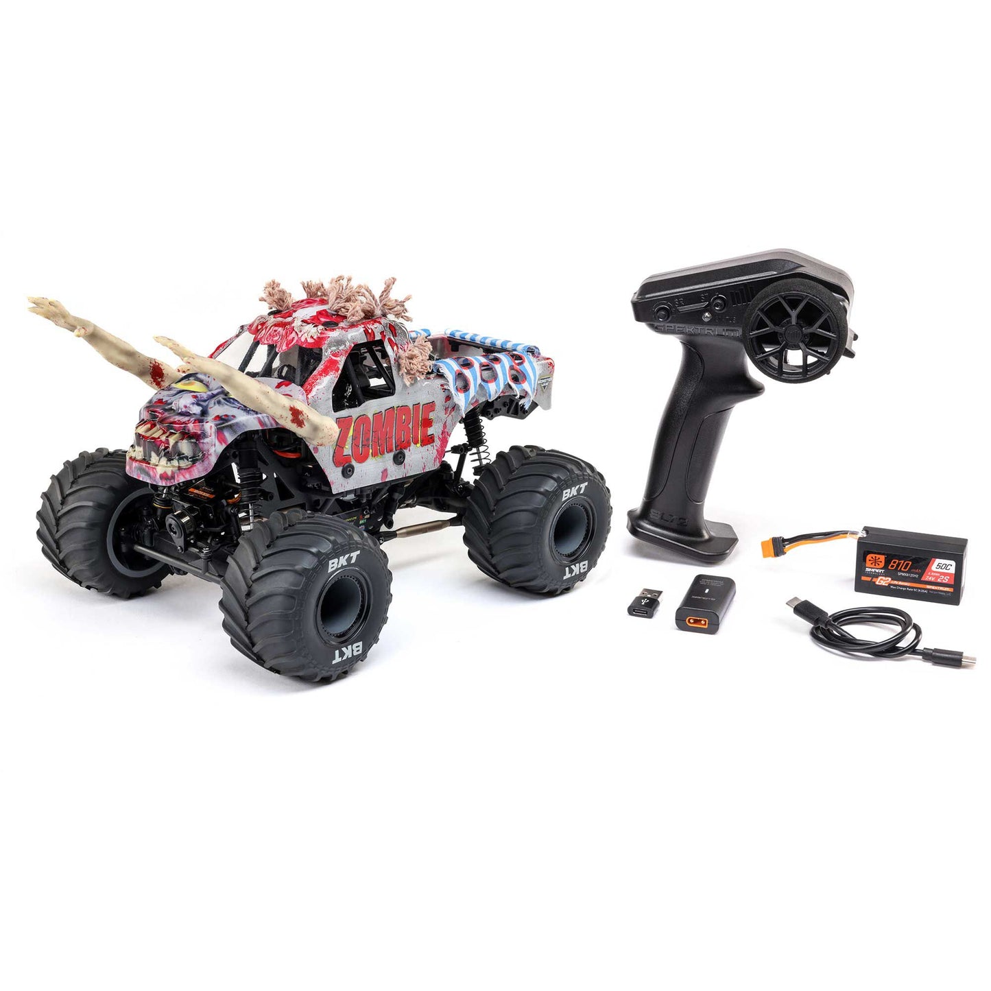 1/18 Mini-LMT Ready to Run with Battery and Charger (Zombie) (LOS01026T4)_1