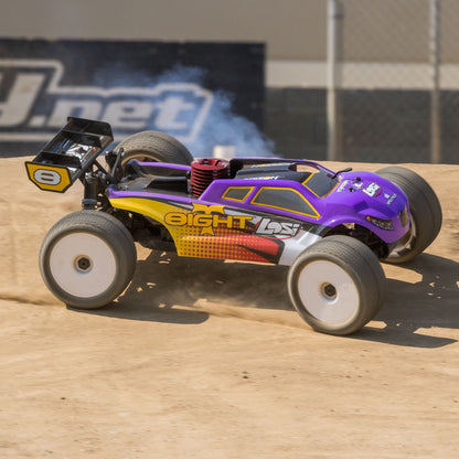 1/8 Nitro 8IGHT-T Ready to Run (Purple/Yellow) (LOS04011V2)