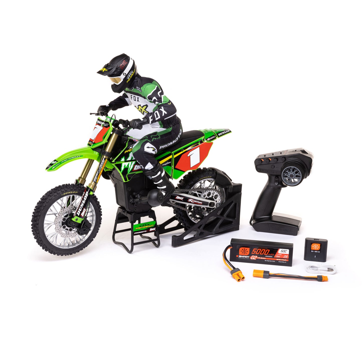 1/4 Promoto-MX Ready to Run with Battery and Charger (Pro Circuit) (LOS06002)_9