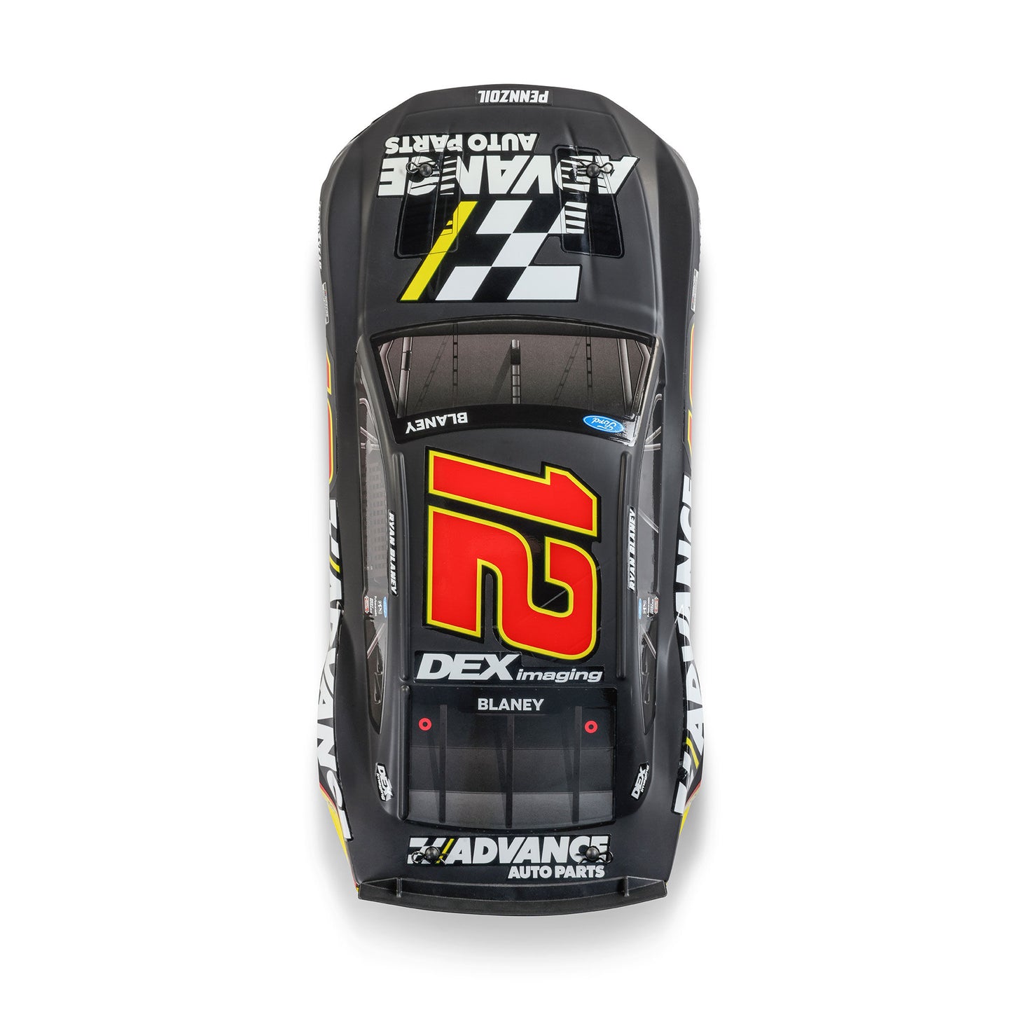 1/12 NASCAR RC Racecar Ready to Run with Battery and Charger (Ryan Blaney #12 Advanced Auto 2025 Ford Mustang) (LOS1122512)_15