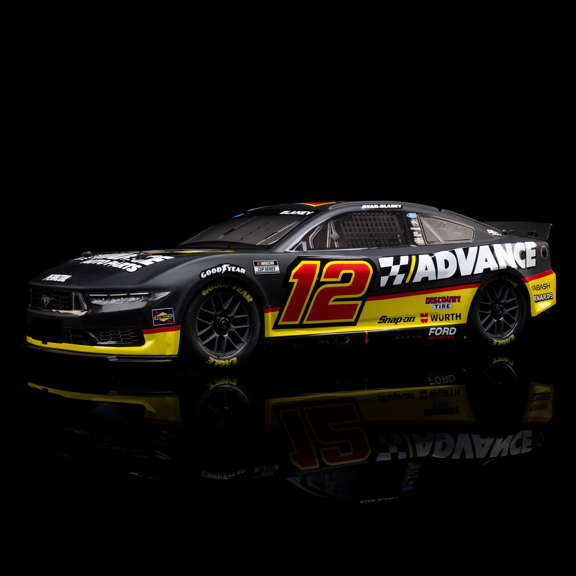 1/12 NASCAR RC Racecar Ready to Run with Battery and Charger (Ryan Blaney #12 Advanced Auto 2025 Ford Mustang) (LOS1122512)_20