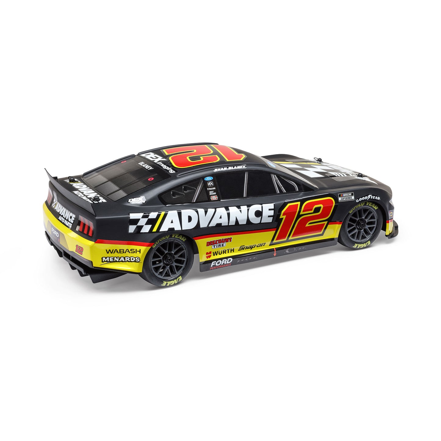 1/12 NASCAR RC Racecar Ready to Run with Battery and Charger (Ryan Blaney #12 Advanced Auto 2025 Ford Mustang) (LOS1122512)_23