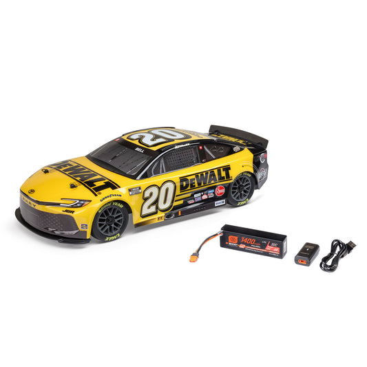 1/12 NASCAR RC Racecar Ready to Run with Battery and Charger (Christopher Bell #20 DeWalt 2025 Toyota Camry) (LOS1122520)_1