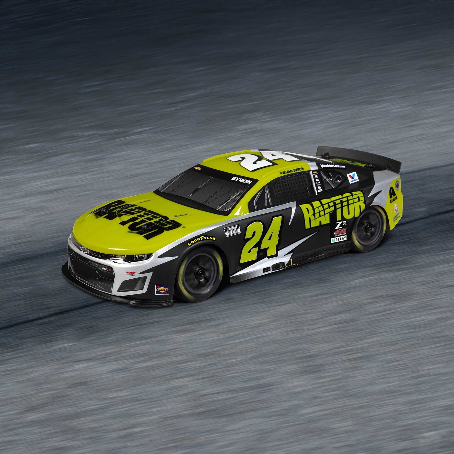 1/12 NASCAR RC Racecar Ready to Run with Battery and Charger (William Byron #24 Raptor Chevrolet Camaro ZL1) (LOS1122524)_19