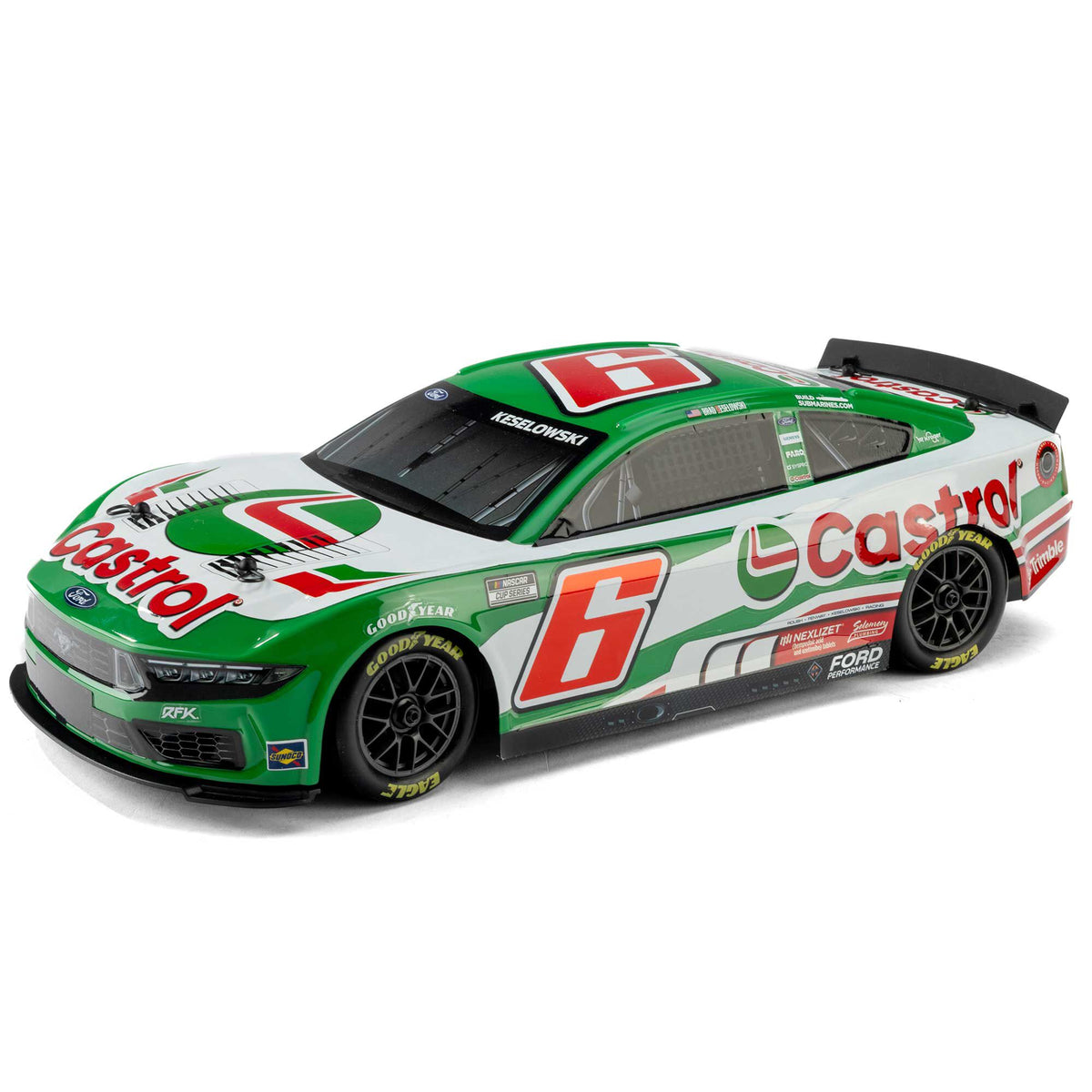 1/12 NASCAR RC Racecar Ready to Run with Battery and Charger (Brad Keselowski #6 Castrol 2026 Ford Mustang) (LOS1122606)_10