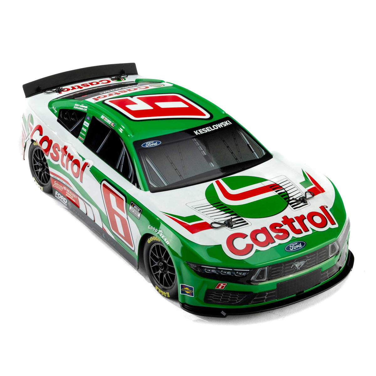1/12 NASCAR RC Racecar Ready to Run with Battery and Charger (Brad Keselowski #6 Castrol 2026 Ford Mustang) (LOS1122606)_2
