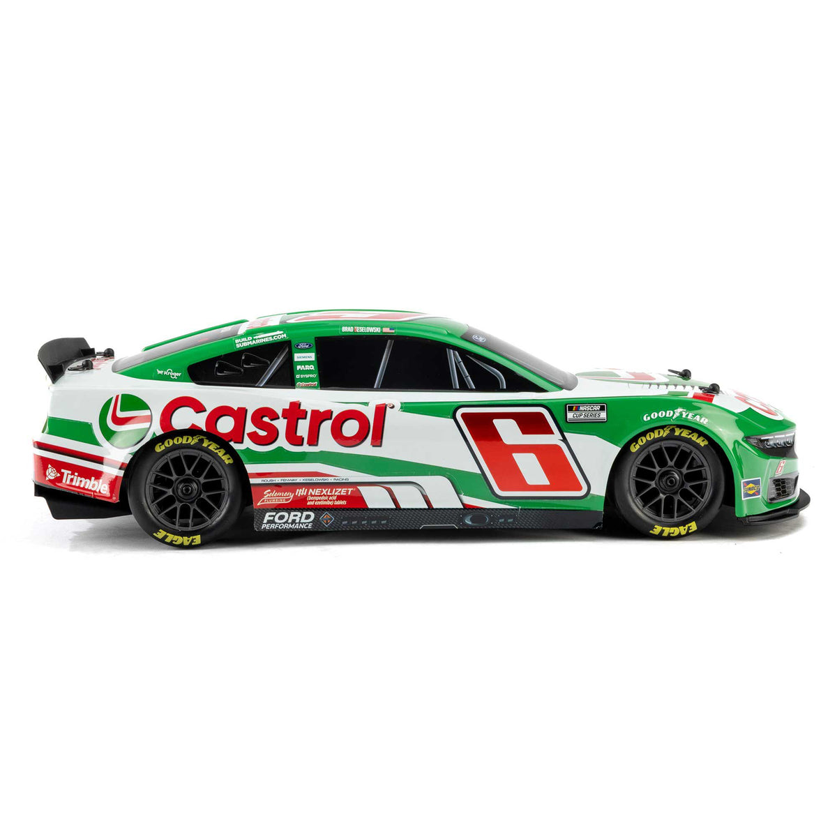 1/12 NASCAR RC Racecar Ready to Run with Battery and Charger (Brad Keselowski #6 Castrol 2026 Ford Mustang) (LOS1122606)_9