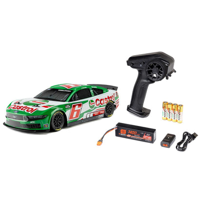 1/12 NASCAR RC Racecar Ready to Run with Battery and Charger (Brad Keselowski #6 Castrol 2026 Ford Mustang) (LOS1122606)_1