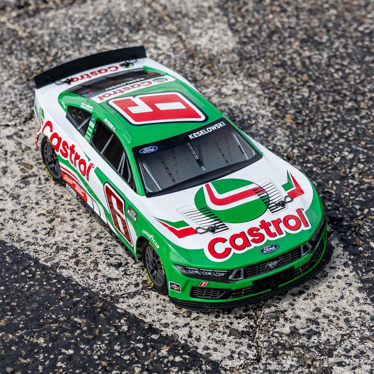1/12 NASCAR RC Racecar Ready to Run with Battery and Charger (Brad Keselowski #6 Castrol 2026 Ford Mustang) (LOS1122606)_6