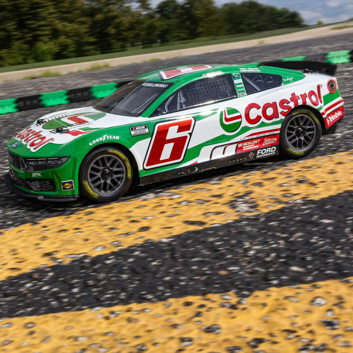 1/12 NASCAR RC Racecar Ready to Run with Battery and Charger (Brad Keselowski #6 Castrol 2026 Ford Mustang) (LOS1122606)_13
