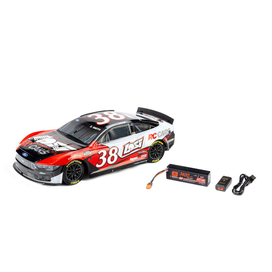1/12 NASCAR RC Racecar Ready to Run with Battery and Charger (Zane Smith #38 Losi 2026 Ford Mustang) (LOS1122638)_1