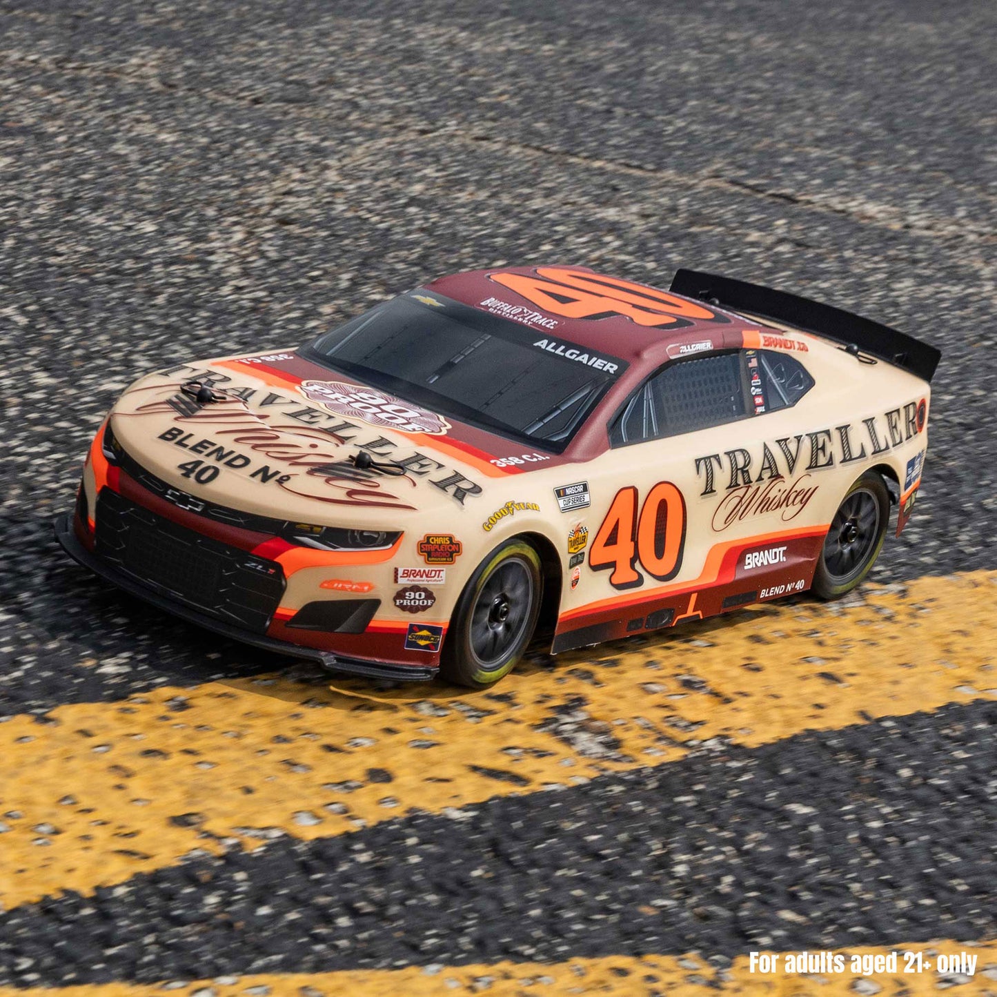 1/12 NASCAR RC Racecar Ready to Run with Battery and Charger (Justin Allgaier #40 Traveller Whiskey 2026 Chevrolet Camaro ZL1) (LOS1122640)_14