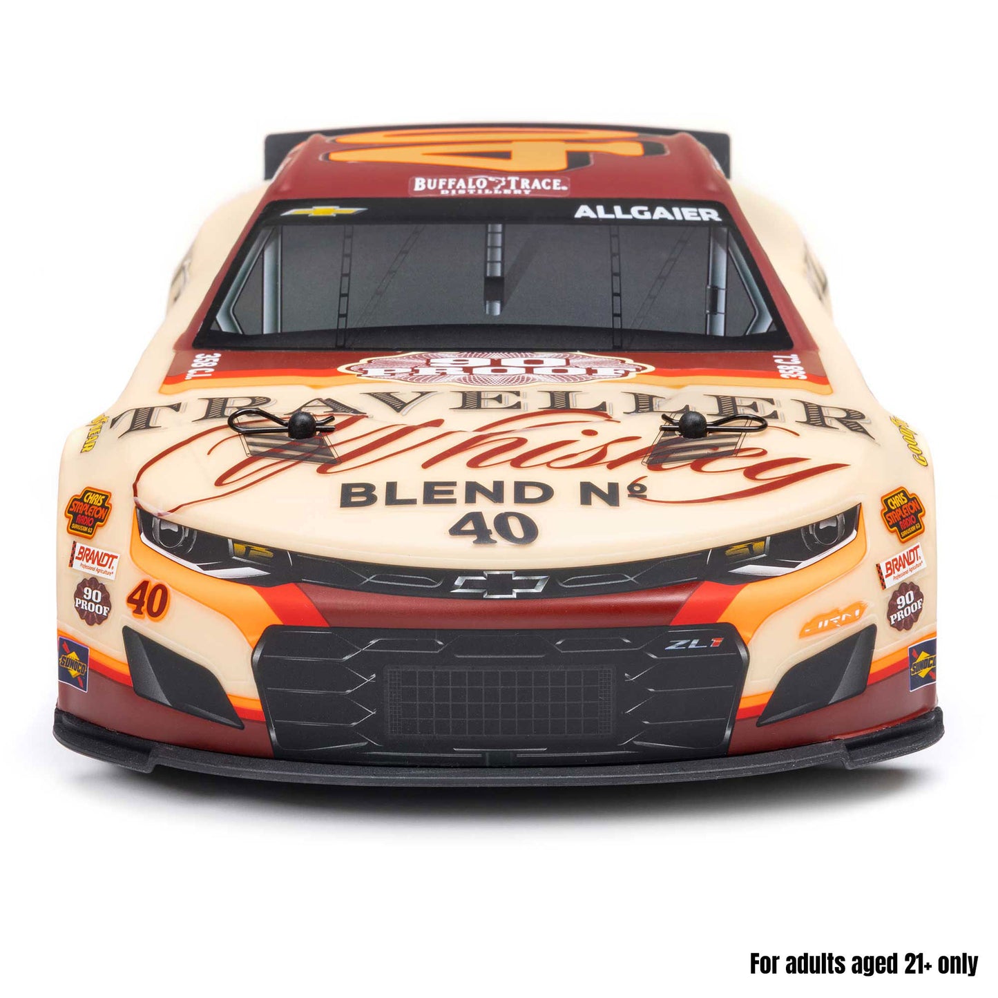 1/12 NASCAR RC Racecar Ready to Run with Battery and Charger (Justin Allgaier #40 Traveller Whiskey 2026 Chevrolet Camaro ZL1) (LOS1122640)_16
