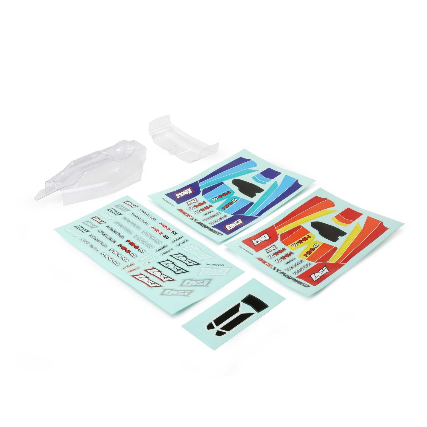 Lightweight Body & Wing Clear for Mini-B BL (LOS210033)