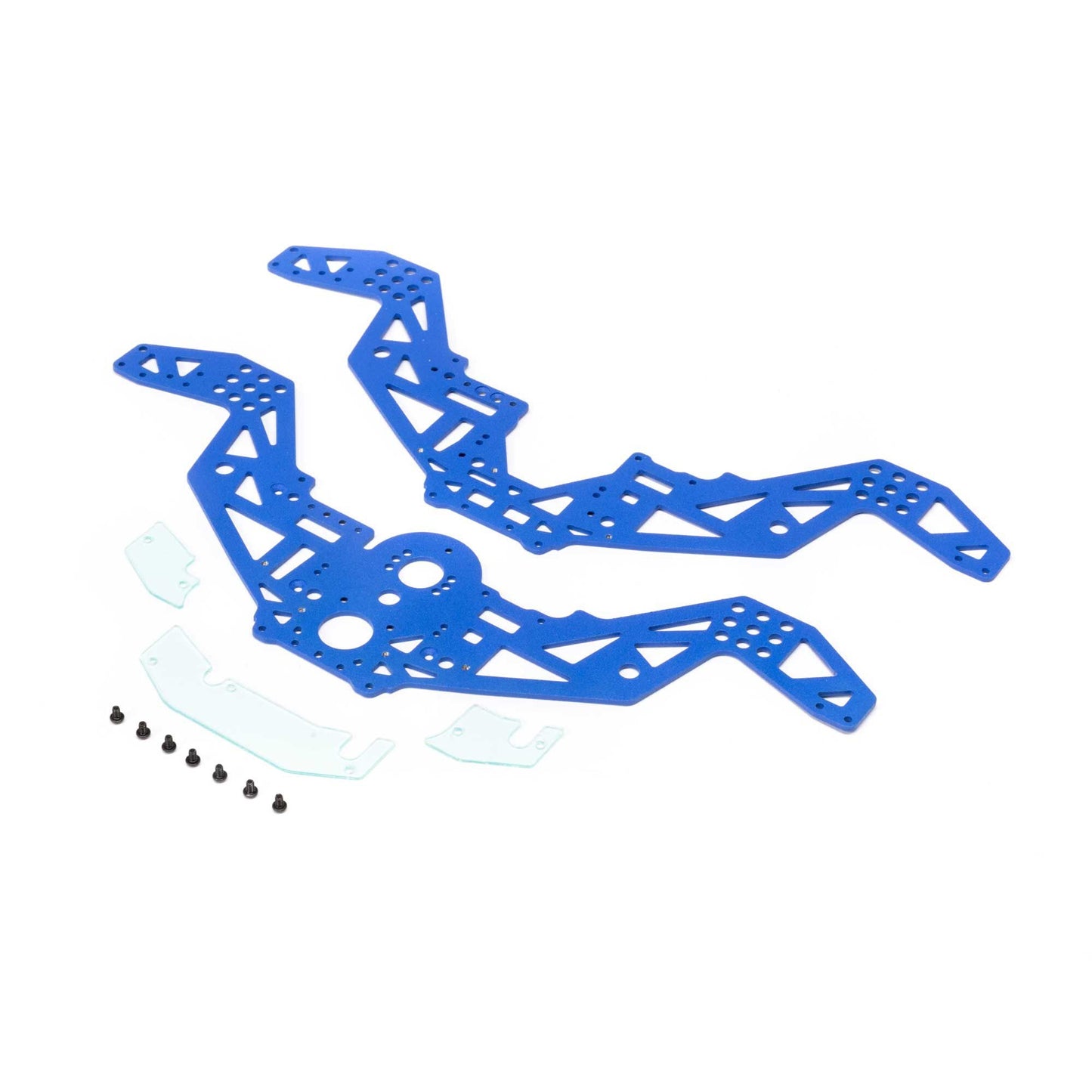 Chassis Plate Set Blue for Mini LMT (LOS211053)