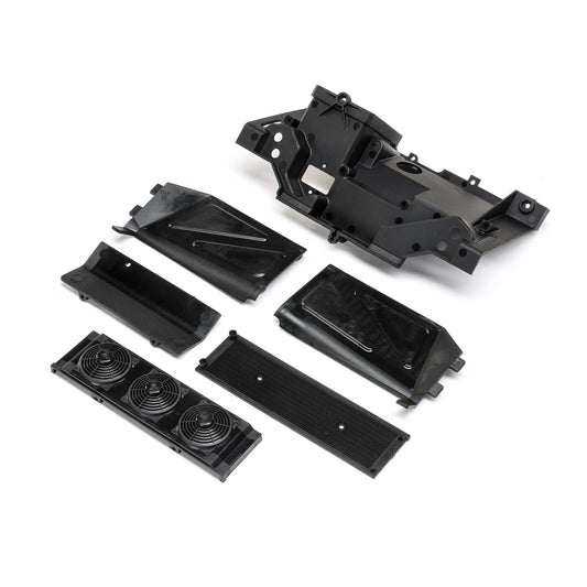 Rear Bulkhead, Fan Panel and Mud Guard for 1/10 Baja Rey 2.0 (LOS231109)
