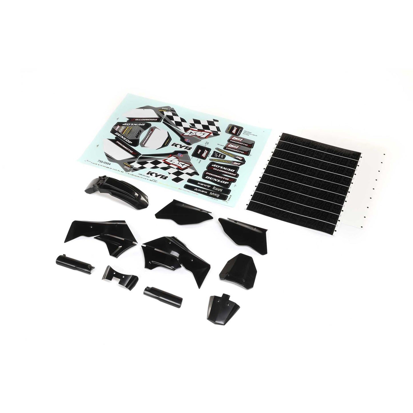 Black Plastics w/Wraps: PM-MX0 (LOS260006)