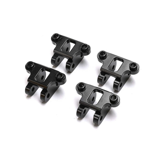 Aluminum Axle Shock Mount Black for TLR Tuned LMT (4 Pack) (LOS344003)
