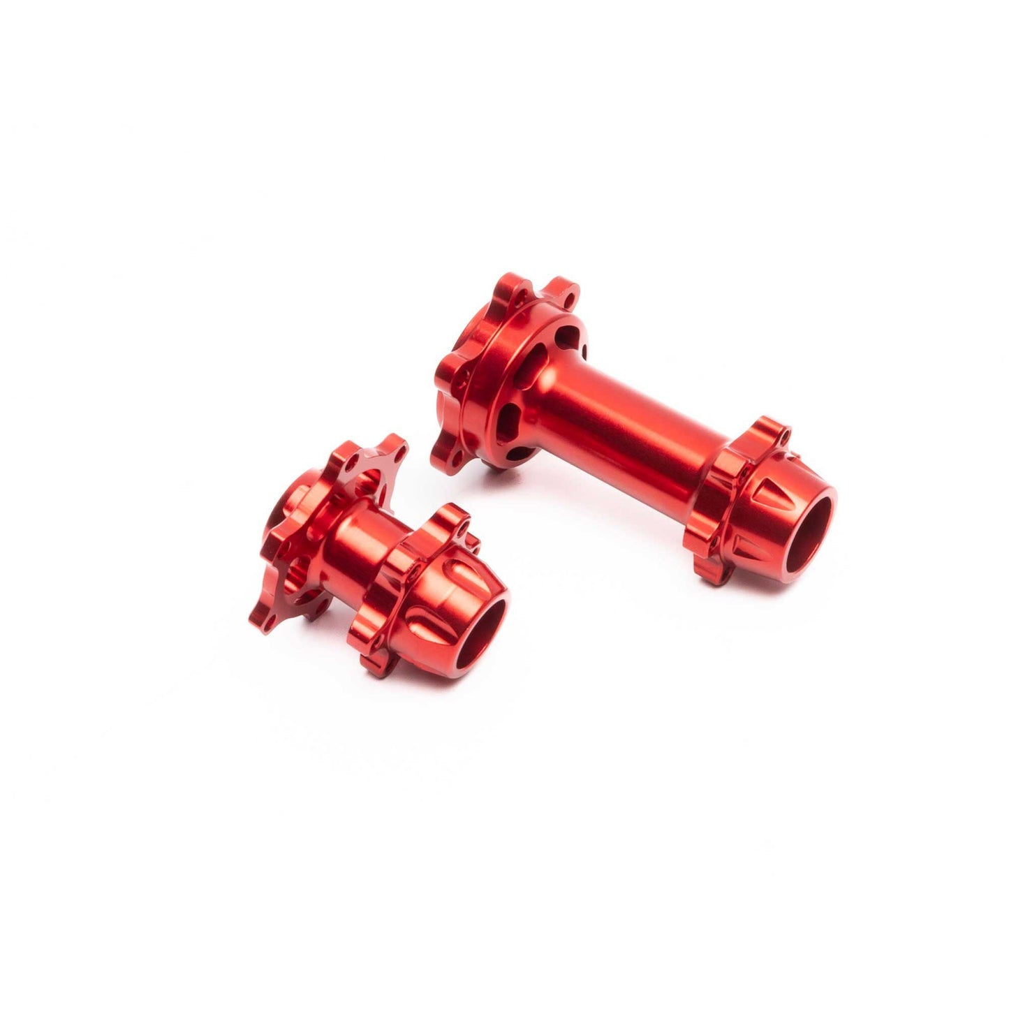 Aluminum Hub Set, Machined, Red: (LOS362000)