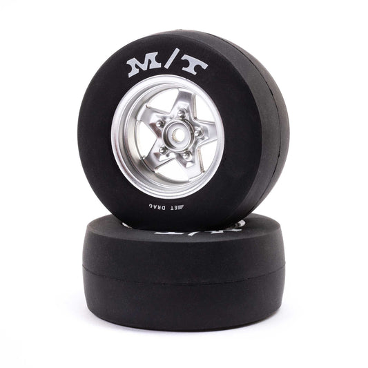 Mickey Thompson Rear Premounted Tires for Mini Drag (2) (LOS41041)_1