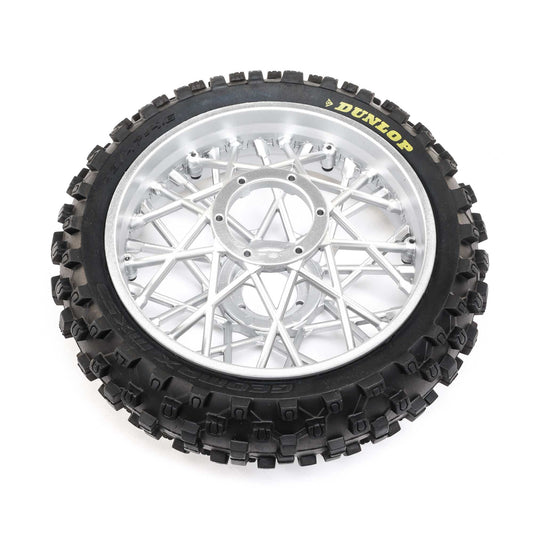 Dunlop MX53 Rear Tire Mounted on Chrome Rims (LOS46007)