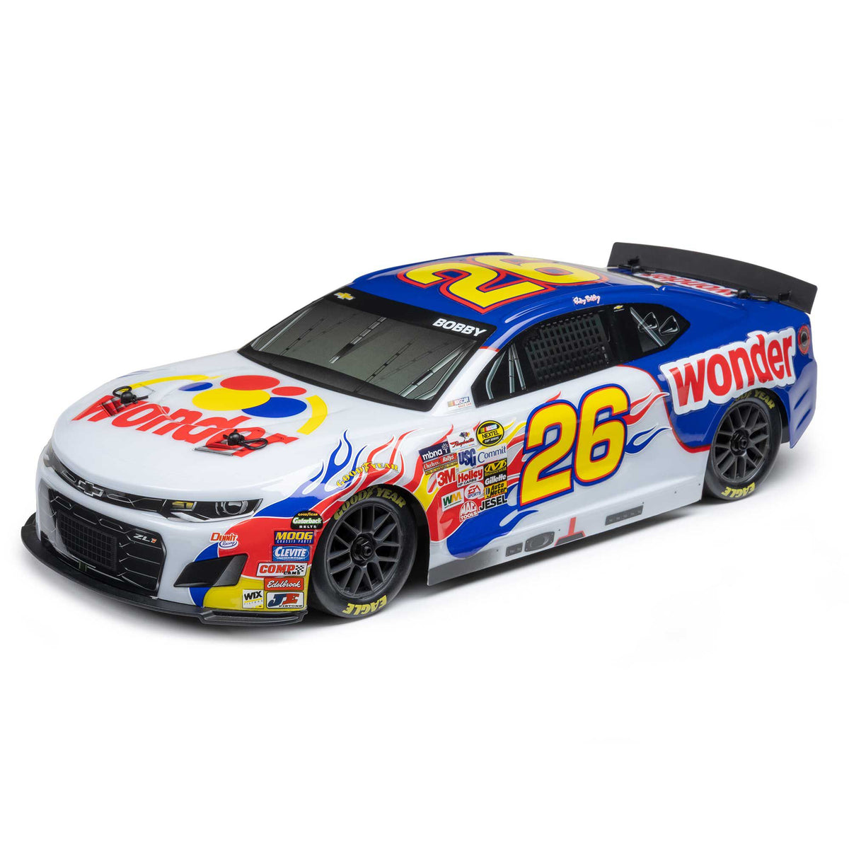 1/12 NASCAR RC Racecar Ready to Run with Battery and Charger (Fantasy Ricky Bobby #26 Wonder Bread 2026 Chevrolet Camaro ZL1) (LOSF1122626)_23