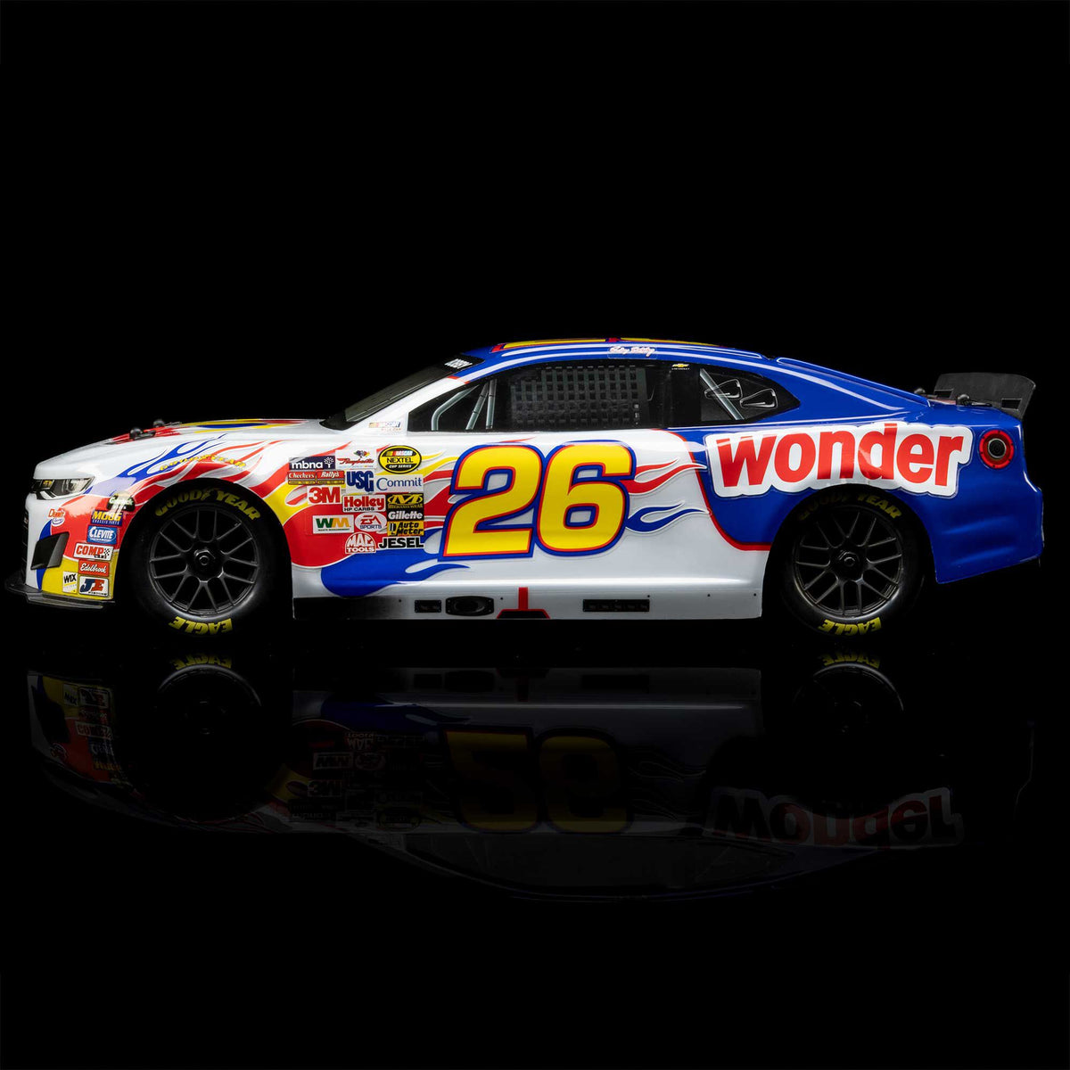 1/12 NASCAR RC Racecar Ready to Run with Battery and Charger (Fantasy Ricky Bobby #26 Wonder Bread 2026 Chevrolet Camaro ZL1) (LOSF1122626)_36