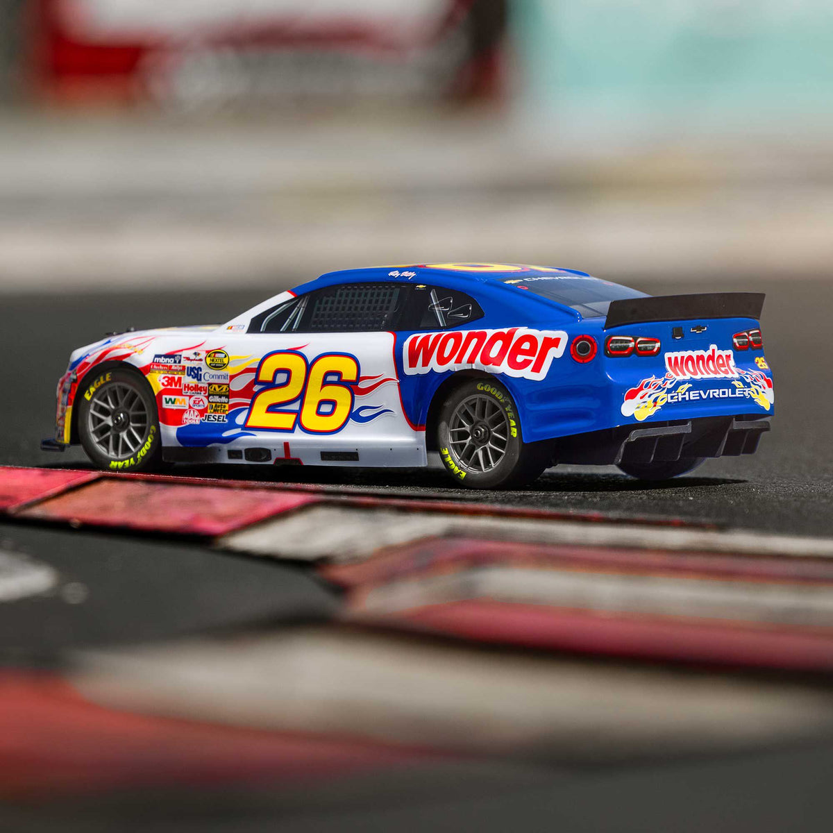 1/12 NASCAR RC Racecar Ready to Run with Battery and Charger (Fantasy Ricky Bobby #26 Wonder Bread 2026 Chevrolet Camaro ZL1) (LOSF1122626)_25