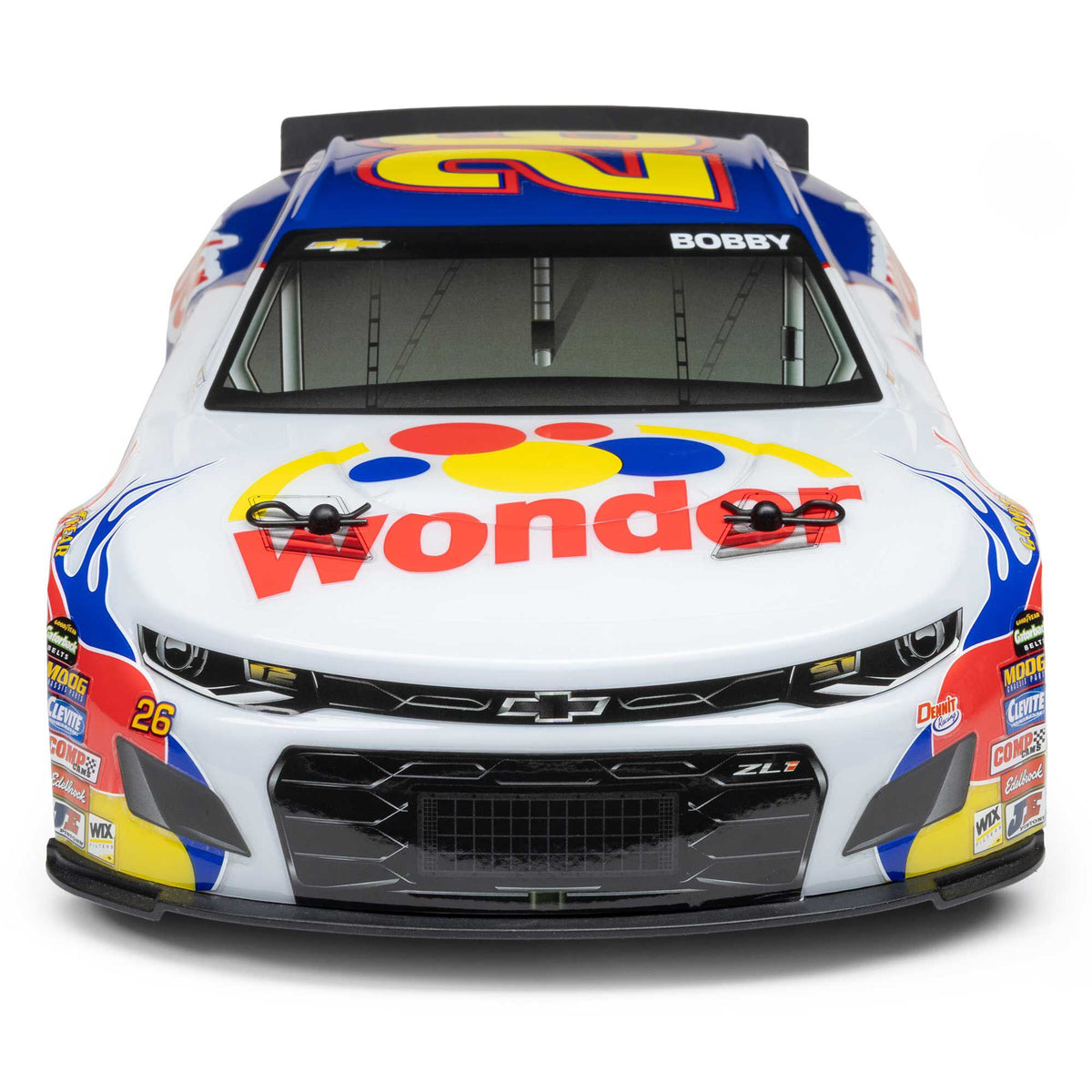 1/12 NASCAR RC Racecar Ready to Run with Battery and Charger (Fantasy Ricky Bobby #26 Wonder Bread 2026 Chevrolet Camaro ZL1) (LOSF1122626)_32
