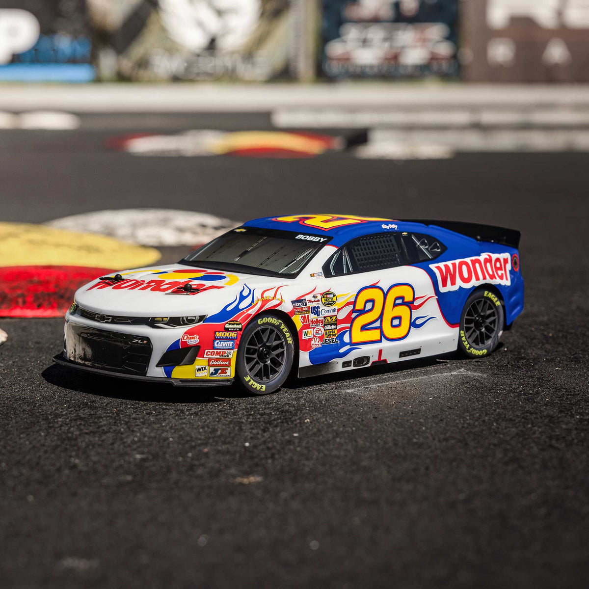 1/12 NASCAR RC Racecar Ready to Run with Battery and Charger (Fantasy Ricky Bobby #26 Wonder Bread 2026 Chevrolet Camaro ZL1) (LOSF1122626)_31