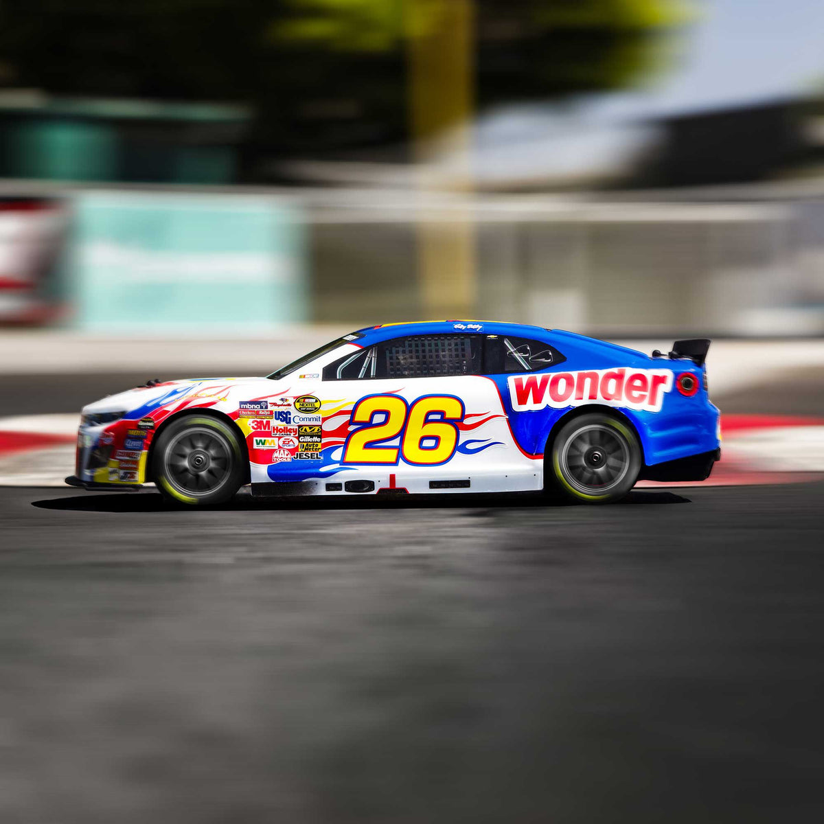 1/12 NASCAR RC Racecar Ready to Run with Battery and Charger (Fantasy Ricky Bobby #26 Wonder Bread 2026 Chevrolet Camaro ZL1) (LOSF1122626)_29