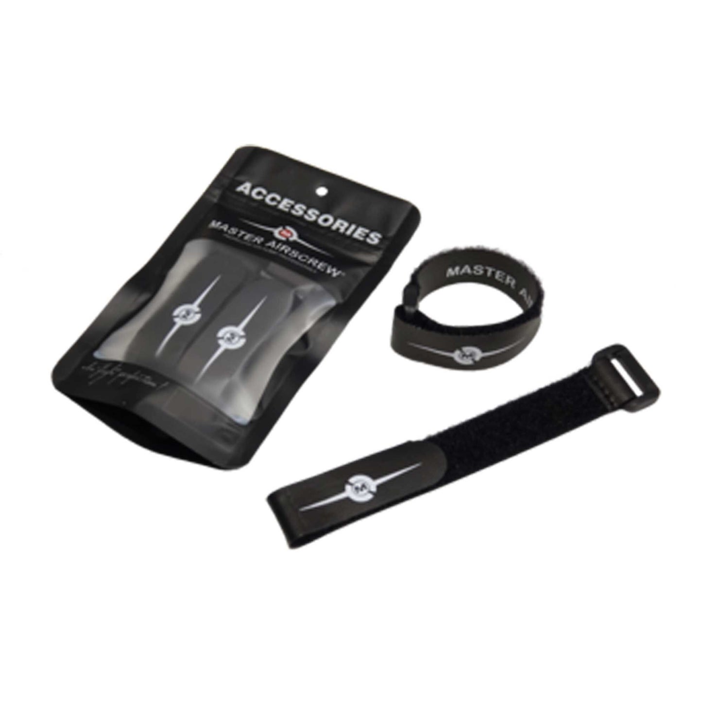 Battery Strap Non-Slip Black 220mm (Set of 2) (MASBATT220B)