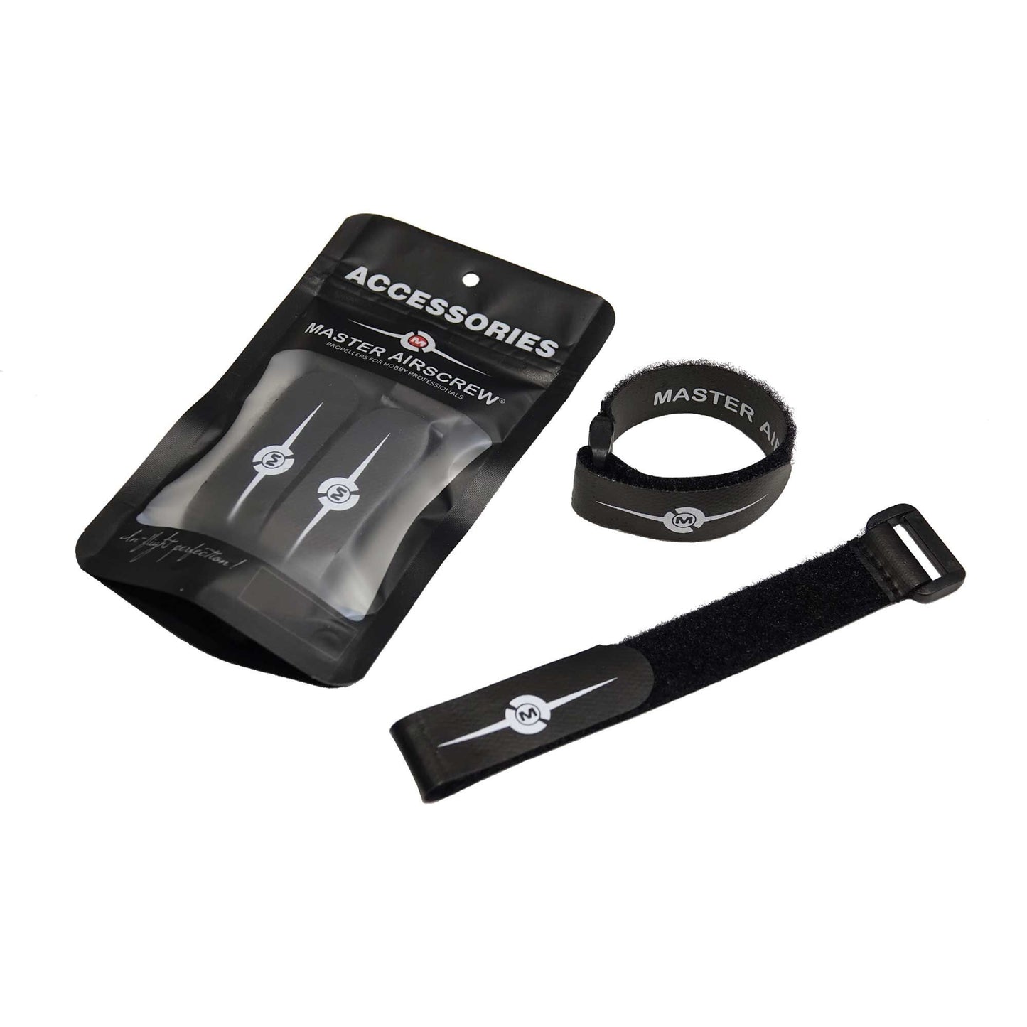 Battery Strap Non-Slip Black 260mm (Pack of 2) (MASBATT260B)